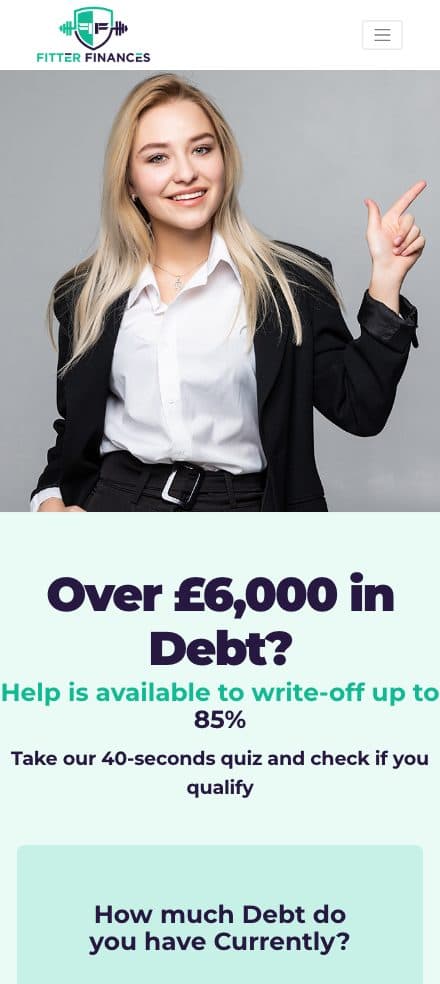 Fitter Finances on a phone